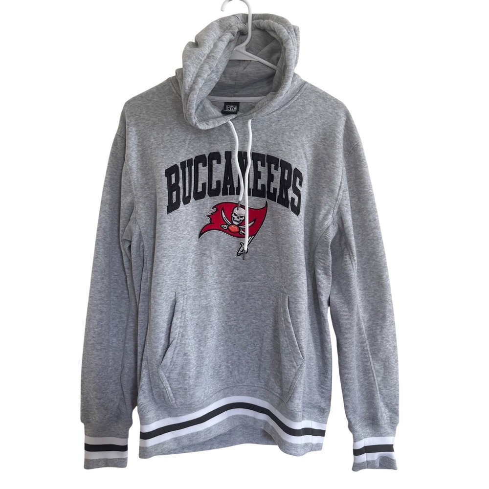 Tampa Bay Buccaneers NFL Team Hoodie Gray Pullover Size Small